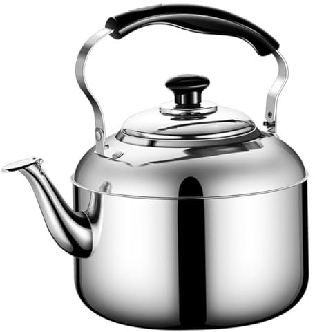 PHENOFICE Bouilloire Sifflante En Acier Inoxydable 430 Épaisse 6l Résistante à La Chaleur Compatible Induction Cuisine Domestique
