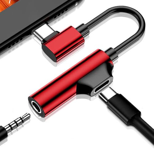 Connettore da USB C a Audio | Adattatore Jack per Cuffie a AUX da 3,5 mm, Connettore Multifunzione per la Maggior parte degli Smartphone USB C Universali