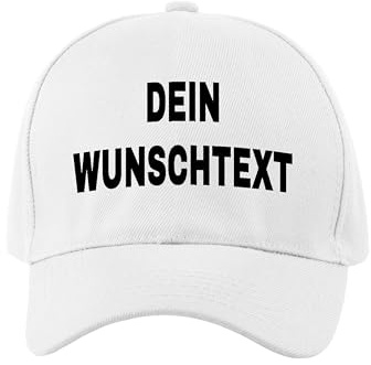 NIMAMA Unisex Erwachsenen Cap Bedrucken Lassen - Mit Wunschtext personalisiert - Individuell als Geschenk für Herren und Damen selbst gestalten