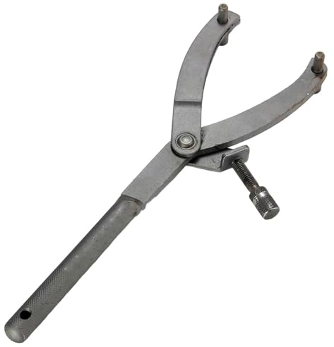 Gland Nut Wrench, Adjustable Spanner Wrench Flywheel Turning Tool, Scooter Repair Tools, Pin Spanner Wrench for Pulleys, Magnetos, Professional Technicians