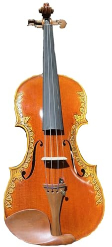Geige Handgeschnitzte 4/4-Geige Mit Süßem Und Tiefem Klang Aus Massivem Holz, Sorgfältig Gefertigt Für Anfänger Und Geigenspieler