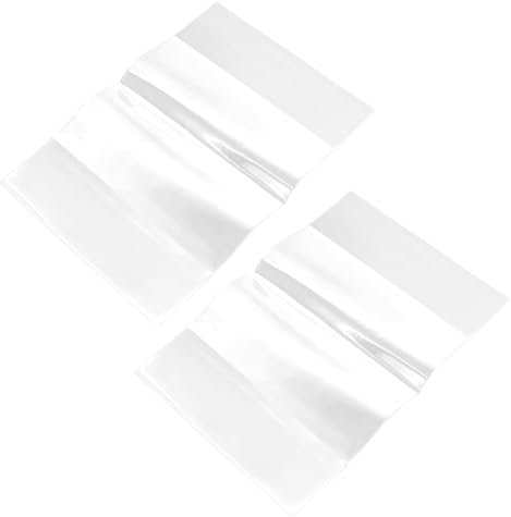 BCOATH Notizblockhülle A5 Transparent 2 Stück Pvc Buchumschlag Kratzfest Wasserabweisend Für Schule Und Individuelle Gestaltung