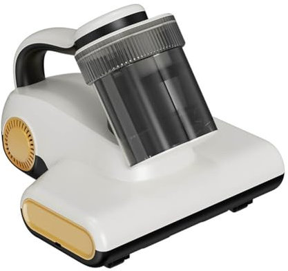 Buithafu Aspirador de colchón inalámbrico, 12 KPa, potencia de succión y pantalla LED, 2 modos, aspirador de cama, eliminador de ácaros del polvo con sensor de polvo para cojines, sofás, alfombras