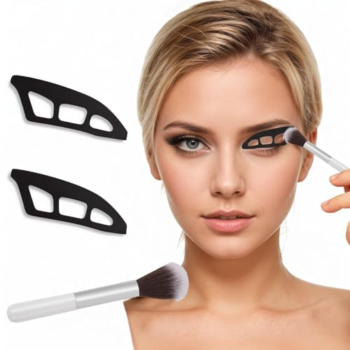 Ögonskuggsverktyg, ögonskuggsstenciler, återanvändbar make-up assistent för enkel ögonlook, nybörjarvänlig ögonmakeup verktyg (3 st)