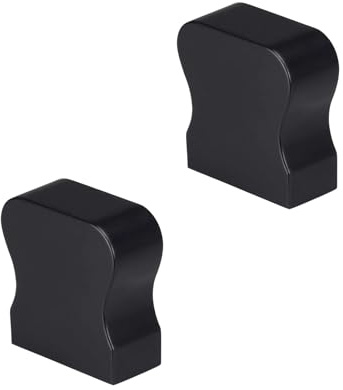 Black HR Handrail End Caps Pair for HR Profile Handrails Modern Staircase Accessories Contemporary Finish - Jackson Woodturners