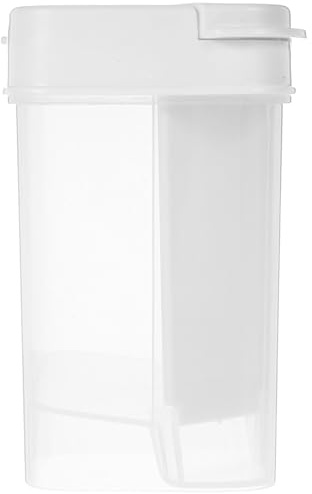 jojofuny Boîte D’Assaisonnement Double Couvercle Transparente Distributeur Précis de Sel et Poivre Pot Multifonctionnel Hermétique Cuisine et Camping Ensemble Portable pour Saupoudrer