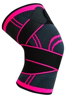 SparklWLeaf Sportkniebandage 1PC Sport Knieschoner Männer Druck elastische Knieschützer Unterstützung Fitness Gear Basketball Volleyball Brace Protector für Basketball Tennis Yoga Gartenarbeit(3XL)