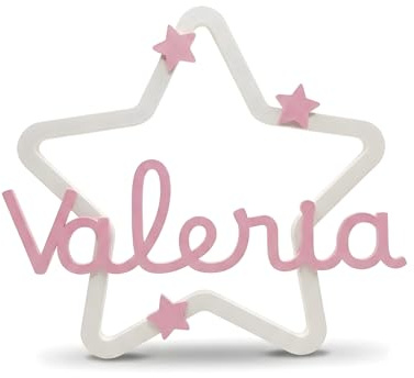 NEBULA HOME DECOR | Cartel Decorativo Infantil con Nombre Personalizado – Decoración para Puerta o Pared de Habitación Infantil – Hecho en España – Regalo Original para Bebé, Newborn, Bautizo o Cumple