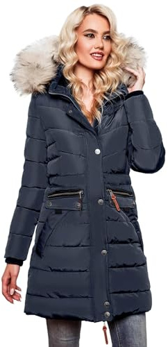 Navahoo Damen Winter Jacke Mantel Parka warm gefütterte Winterjacke B383