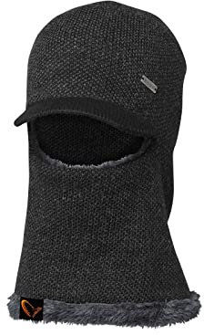 Savage Gear Sturmhaube Fleece Balaclava - Single, Unisex, Winter, Einfarbig, Schwarz, Schlupfmütze, Mütze
