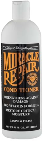 Chris Christensen Diamond Series Miracle Repair Conditioner - Professioneller Hundepflege-Conditioner für repariertes und geschmeidiges Fell - Tiefenwirkung und langanhaltende Vorratsgröße, 473ml