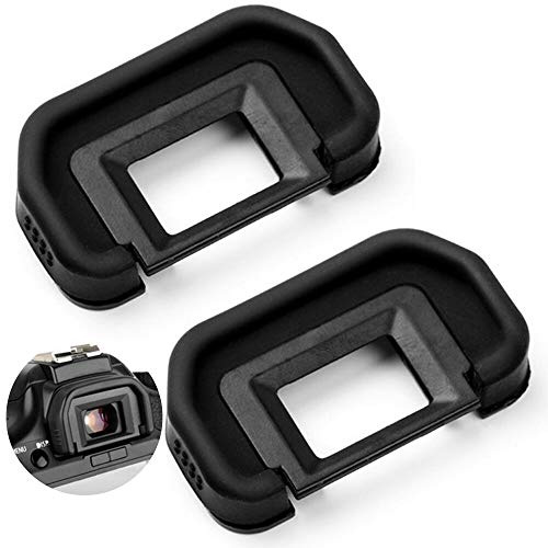 Fotover Augenmuschel Okularmuschel Okular Sucher für Canon EOS 6D, 6D Mark II, 5D, 5D Mark II, 80D, 70D, 60D, 50D, 40D, 30D, 20Da, 20D Kameras Ersetzt Canon EB Okular(2 Stück)