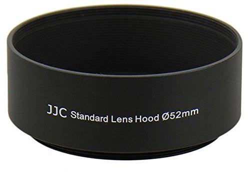 52mm Screw-on Camera Metal Standard Lens Hood Sun Shade for Nikon AF Nikkor 50mm f/1.8D, Nikon AF Nikkor 50mm f/1.4D, Canon EF-S 60mm f/2.8 Macro USM DSLR Camera and other 52mm Thread Lenses