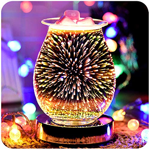 SOOTOP 3D Aromatherapy Lamp, Touch Sensitive Firework Effect Night Light Machine - Electric Oil Burner - Wax Melter - Amazing Scents To Fill Your Home