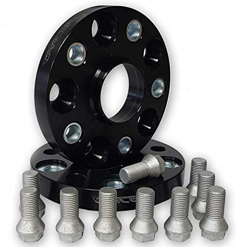 Spurverbreiterungen 5x112 2x20mm Tracer Spurplatten Distanzscheiben TRA13573BWS kompatibel mit BMW 2 Active Tourer 2 Gran Tourer 3er 5er 6 Gran Turismo 7er 8 Ca