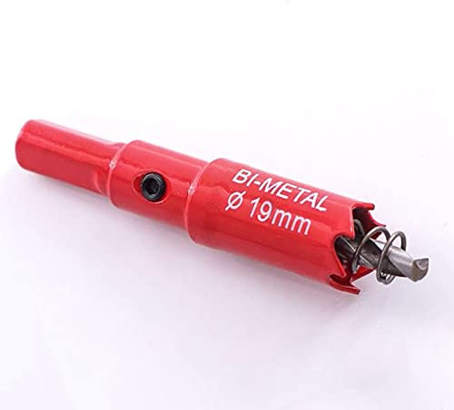 SagaSave 19mm M42 HSS Bimetall-Lochsäge, Lochöffner-Bohrer mit positiven Rechenzähnen für Metall, Holz, Eisen, Aluminium, Trockenbau, Rohr, Kunststoff, Faserplatten