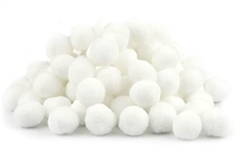 KINBOM 100 Pezzi Pom Pom Craft Diametro 25mm, Palline Morbide Pelose Palline Pon Pon per Lavoretti e Arti Pompons Accessori per Maglieria per Fai Da Te Amanti Dell'Artigianato (Bianco)