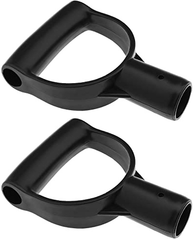 Be In Your Mind 2PCS Spade Handle D Shaped Plastic Grip Shovel Handle Replacement Garden Fork Handle 28mm Inner Diameter for Spade Shovel Fork Digging Raking Tools