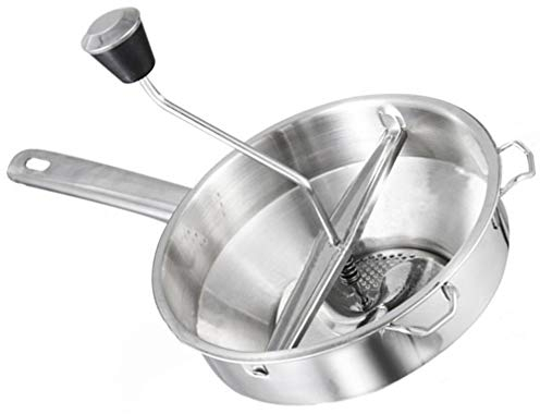 UPKOCH Potato Ricer Jam Maker Stainless Steel Food Mill Potato Masher, Rotary Food Mill for Sauce, Applesauce, Puree, Mashed Potatoes, Jams - Potato Mashers Potato Masher