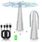 mizikuu Ventilateur Anti-Mouche, 2 Pièces Chasse Mouche de Table Répulsifs Anti-Moustiques Répulsif à pales pour Intérieurs Extérieurs Jardin Camping Barbecue