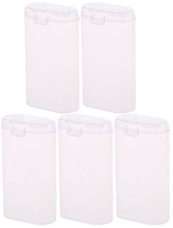 Maxtonser Lot de 5 supports de batterie 2 x 18650 pour étui de rangement de batterie 18650 - Batterie rechargeable - Boîtier en plastique - Accessoire de bricolage - Support de rangement