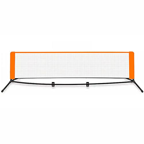 Tragbares Tennisnetz, einfach aufzubauendes Badmintonnetz mit robuster Tragetasche, faltbares Multisport-Kombinetz für drinnen und draußen, für Badminton, Volleyball, Tennis (Größe: 6 m)