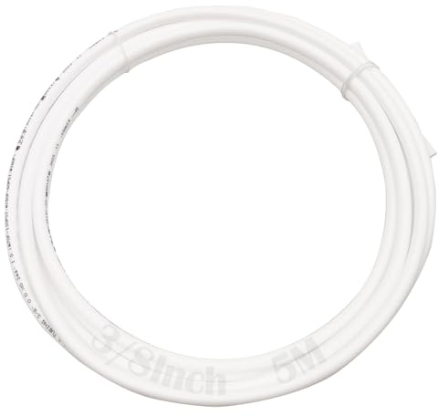 Dujelixa 3/8 Zoll Kühlschrank Wasserschlauch - 5 Meter Side by Side Schlauch für Osmoseanlagen, Wasserfilter und Kühlschränke