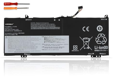 LUSONBAY L17C4PB0 Laptop Battery Replacement For Lenovo Flex 6-14IKB 14ARR For Lenovo IdeaPad 530S-14ARR 14IKB 14IKB L17M4PB0 L17C4PB2 L17M4PB2 7.68V 45WH