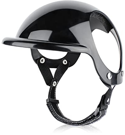 Verstellbarer Haustierhelm, Welpenhelm, Hundehelm mit Ohrloch für Hunde, Motorrad, Hundehelm, Sicherheitshelm