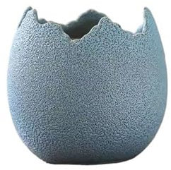Shihan-2015 Macetas para Plantas Creative Gap orquídea suculenta Colgante Maceta de orquídeas cerámica áspera Transpirable Maceteros Decorativo(Blue,Grande)