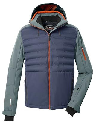 Killtec Herren Ksw 72 Mn Ski Jckt Hybridjacke/Steppjacke mit abzipbarer Kapuze und Schneefang