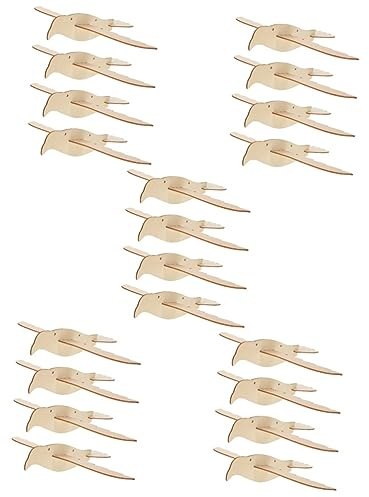 Abaodam 5 Sätze Zusammengesetzter Adler Aus Holz Zaubererkostüm Für Hai-kostüm Für Basteln Bastelmaterial 3d-puzzle Aus Holz 4 Stück * 5