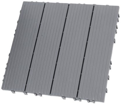 Veemoon Piastrelle Autobloccanti in Plastica Per Pavimentazione Esterna Impermeabili Per Patio Giardini Terrazze Cortili e Balconi Senza Attrezzi