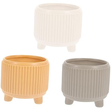 UKCOCO 4 Piezas Macetas de Cerámica Suculentas y Cactus de Colores y Decoración de Interiores