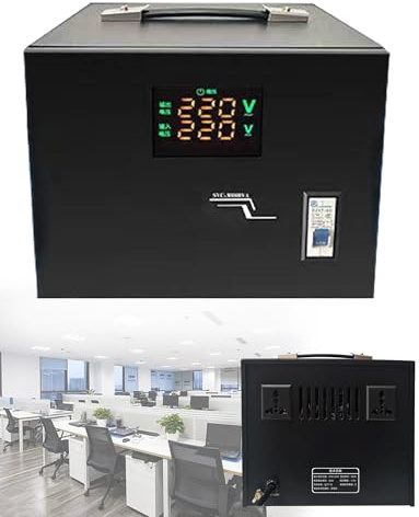 Automatisk spänningsstabilisator, högprecision enfas hushåll tung, LED-display stabil utgång, för datorer/kylskåp (3000w)
