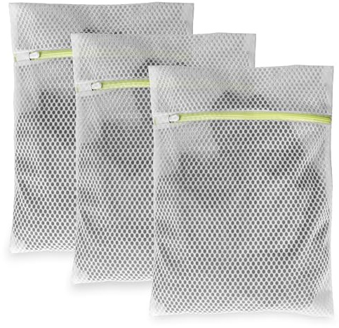 Laundry Bags, 3 Pcs Honeycomb Mesh Laundry Bags for Delicates, 12 x 16