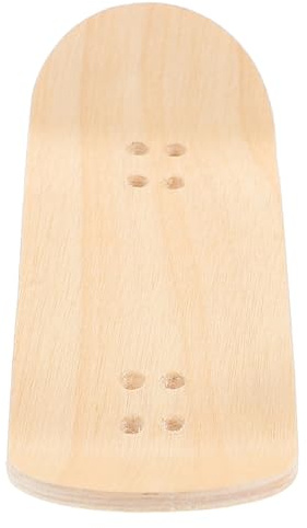 Abaodam Fingerboard Deck aus Ahornholz 34mm Ersatz Skateboard Board für Finger Skateboards Selbstgemacht Zubehör für Teenager Natürliches Holz Fingerboard für Skatepark Tricks