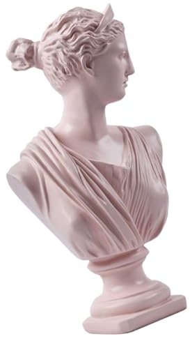 OSALADI Scultura di Ritratto in Resina Decorativa, Statua Figurativa da Scrivania Compatta e Resistente allo Sbiadimento, Ornamento Busto per Decorazione Casa e Ufficio