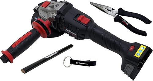 HEADNMORE Oferta de amoladora angular PARKSIDE PERFORMANCE® de 20 V con batería de 125 mm sin escobillas – compatible con X 20 V Team – incluye accesorios – sin batería ni cargador (+pinzas)