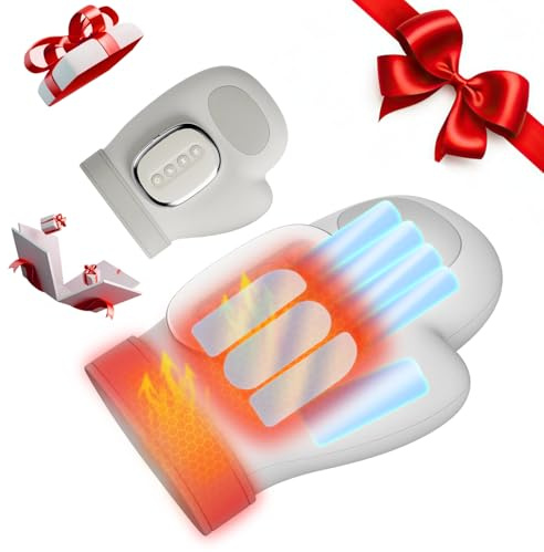 2026 NEW Hand Massager with Heat and Compression, Hand Massager with 3 Temps (108°F ~ 121℉), 5 Strengths, 3 Massages for Arthritis, Wrist & Carpal Tunnel Relief, Hand Massage, Gift for Women/Men