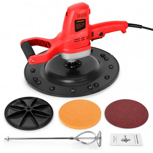 forplubossmmp Cazzuola Elettrica, Levigatrice da Parete, per Intonaco, Malta, Cemento, Stucco. Levigatrice E Lucidatrice Portatile A 6 velocità Variabili per Muratori E Progetti Edili