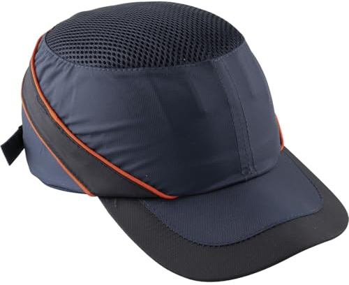 Deltaplus COLTAAIBM Anstoßkappe Baseball-Stil, Marineblau-Orange, Größe Einstellbar- long peak