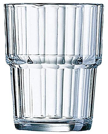 Arcoroc ARC 60026 Norvege dricksglas, vattenglas, juiceglas, 160 ml, glas, transparent, 6 stycken