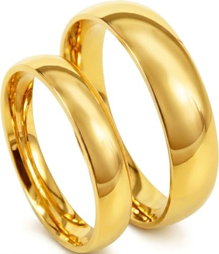 Everstone Anillos de compromiso anillos de bodas anillos de bodas azul anillo pulidos Tamaño: 7-37