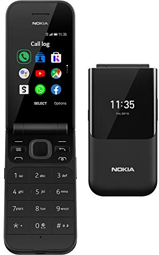 Nokia 2720 2,8 Zoll 4G UK SIM-freies Funktionstelefon mit Google Assistant (Single-SIM) - Schwarz