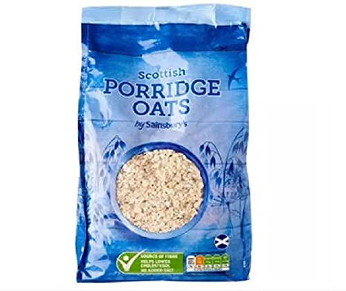 Sainsbury's Scottish Brei Haferflocken, 1 kg, schottischer Haferbrei, Zuckerfrei. Genießen Sie als Teil einer abwechslungsreichen und ausgewogenen Ernährung und einer gesunden Lebensweise