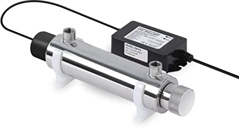 Bellerofonte Sterilisator für Wasser, UV-Lampe, 6 Watt, Durchflussmenge 2 l/min, für Mikrofiltration, Umkehrosmose und Aquarium