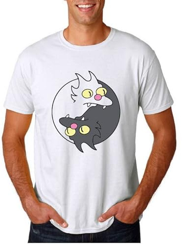 Gatoss Bola de Nieve - Camiseta Manga Corta de Hombre (Blanco, S)