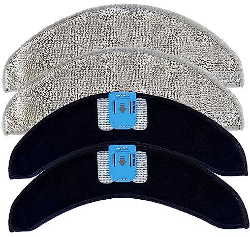 GVMM mop pad Compatible with iRobot Roomba Combo j7/j7+Microfiber Mopping Pad, Washable & Reusable Cleaning Refill Pads (4 Packs)