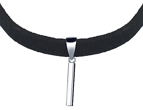 Yumilok Kette Damen Halskette Collier 925 Sterling Silber Choker Samtseil schwarz für Damen Muttertag